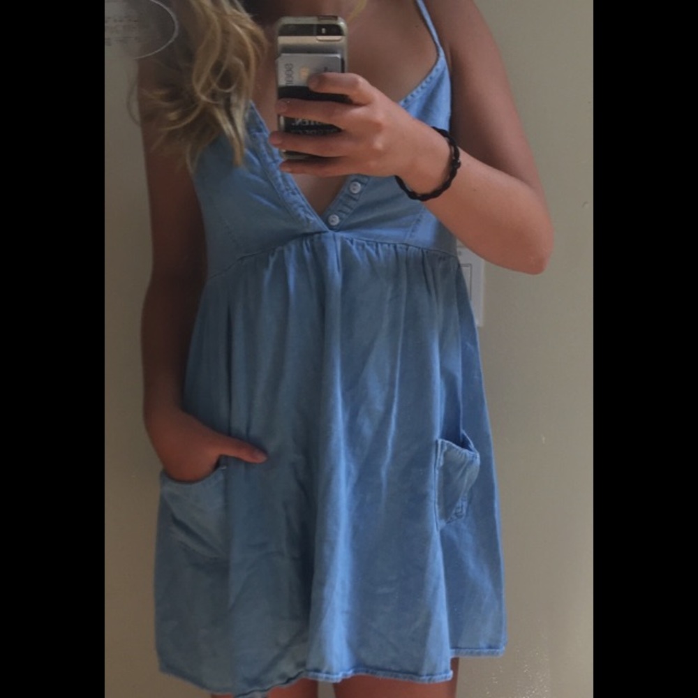 Topshop Moto denim babygirl dress